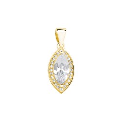 Pandantiv argint placat cu aur galben cu pietre DiAmanti Z0711C_Gold-DIA (Argint 925‰ 1,3 g.)
